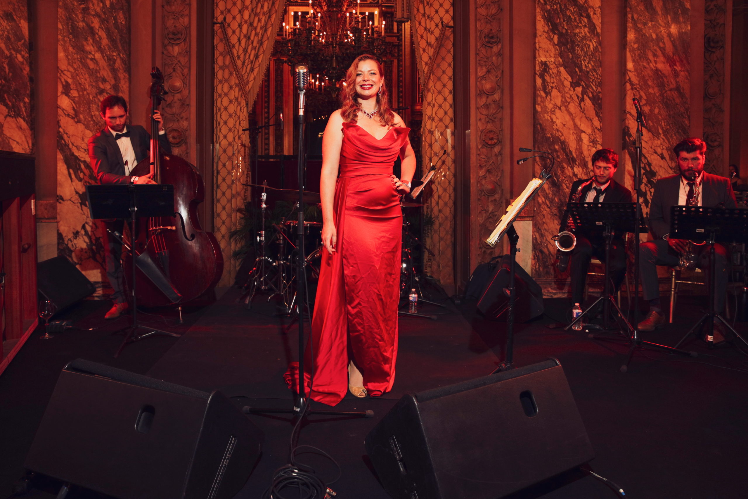 L’ensemble Galaad Moutoz Orchestra, accompagné par la formation Ivana String Quartet
